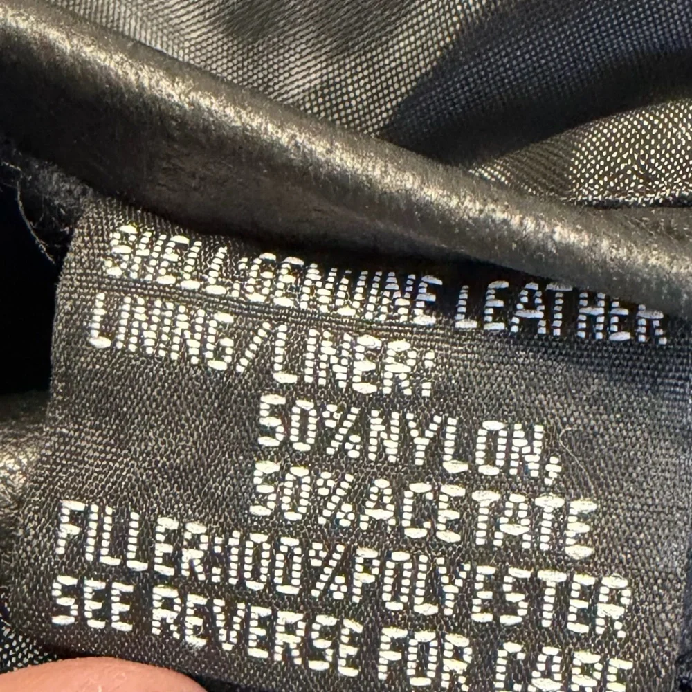 Xelement Motorcycle Genuine Leather Vest With Braided Detail Black Size Large - Picture 4 of 8